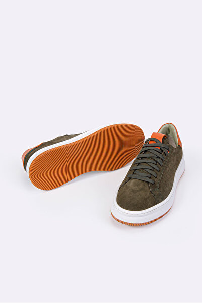 Vantaggio Ανδρικά παπούτσια sneaker Storm Khaki Suede εσωτερικά και εξωτερικά 100% γνήσιο δέρμα