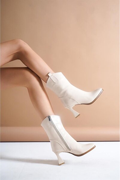 MİSSJENY Diz Altı Fermuarlı Çekme Kovboy Bot