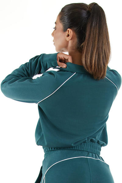 Sour Cherry Сити Виб Модал Zip Sweat