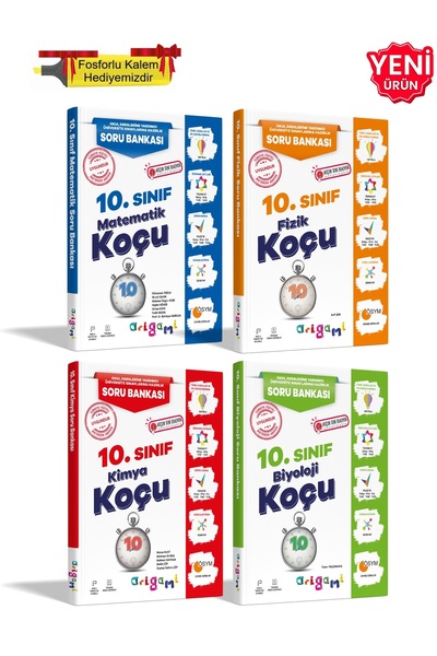 Tammat Yayıncılık Origami 10. Sınıf Matematik + Fizik + Kimya + Biyoloji Vide...