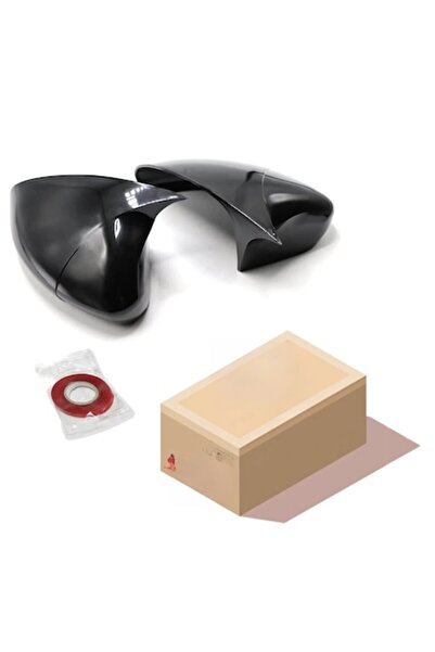 LinePartsBim Set Capace Oglinzi M Style Batman Volkswagen VW Golf 5, Passat B5.5, Jetta, Eos, Skoda, Seat, Negru