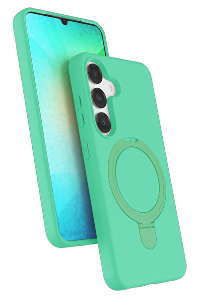 NewFace غطاء حماية ماج سيف من دي إس-ديرين لهاتف سامسونج جالاكسي إس 25 - أخضر