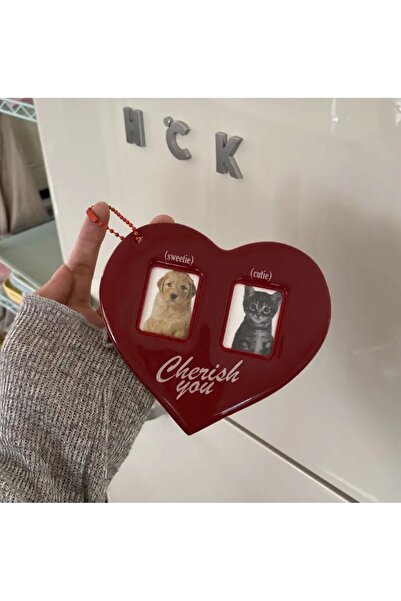 Fivy Cherish you customizable photo album keychain charm