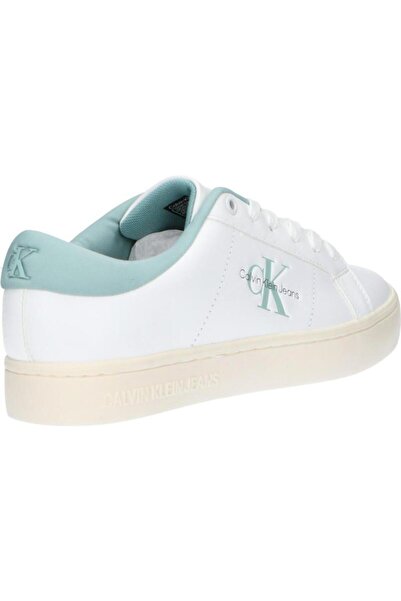 Calvin Klein Classic Cupsole Lowlaceup Bright White-Blue Surf Yw0Yw01444 02R