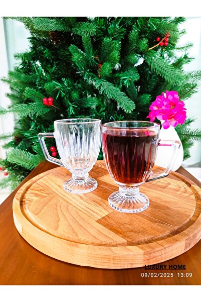 Madame Coco Annecy Set of 4 Teacups - Transparent - 190 ml