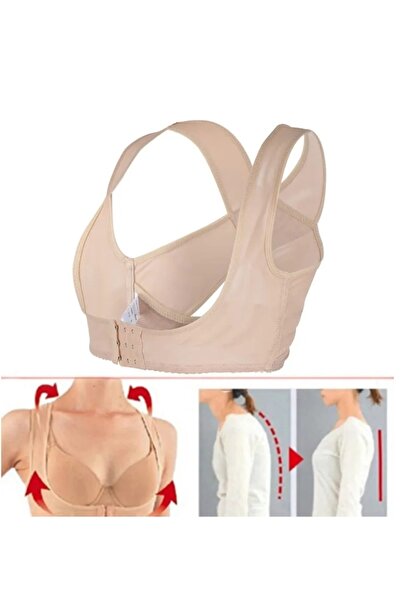 Fstyle Women's Back and Chest Support Bra, Lightweight Hidden Back Support