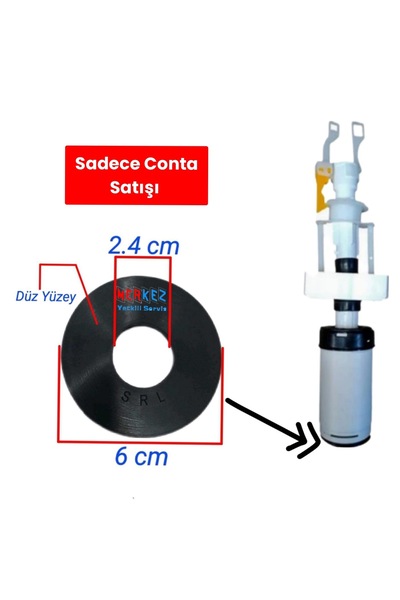 Creavit Gömme Rezervuar İç Takım Boşaltma Contası