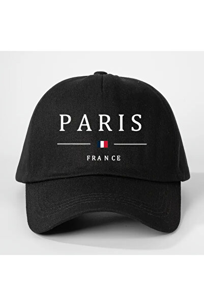 l'eivor قبعة باريس فرنسا ذات الأزرار المطبوعة