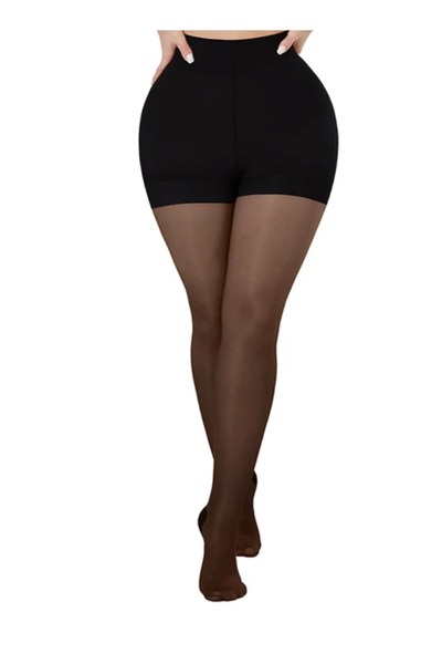 Fstyle Body Shaping Stockings with Tummy Tuck Long Corset