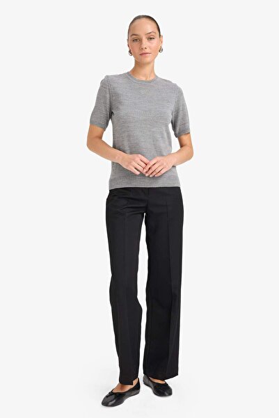 DeFacto Regular Fit Crew Neck Short Sleeve Knitwear Sweater E6810Ax25Au