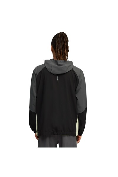 Puma Men's Gray Run Ultraweave Hooded Jacket Raincoat 527842-44