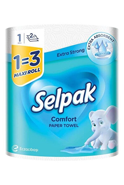 Selpak Comfort Kitchen Paper Maxi Towel 270 Sheets x 2Ply 1=3 Roll