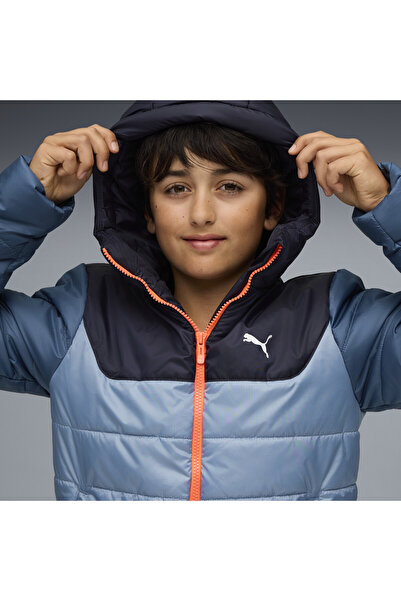 Puma Çocuk Mavi Ess Hooded Padded Jacket Mont 685226-34