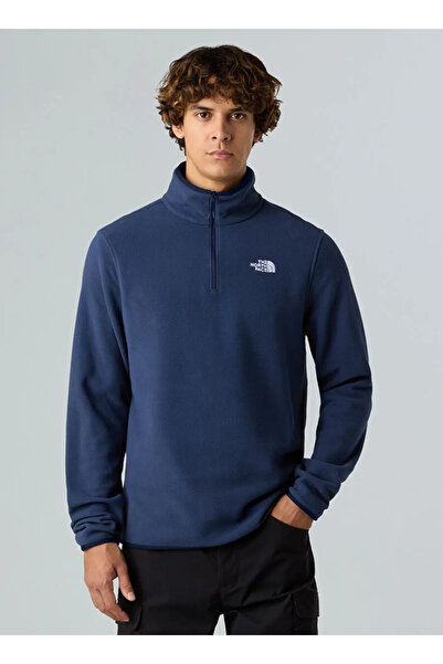 THE NORTH FACE M Glacıer Fleece 1/4 Zip Jacket Men's Navy Blue Fleece Nf0A8D0Q8K21