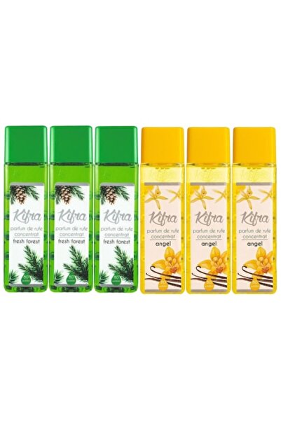 kifra Set 6 x Variety, 3 x Laundry Perfume 200ml Fresh Forest 80 Washes, 3 x Laundry Perfume 200ml A