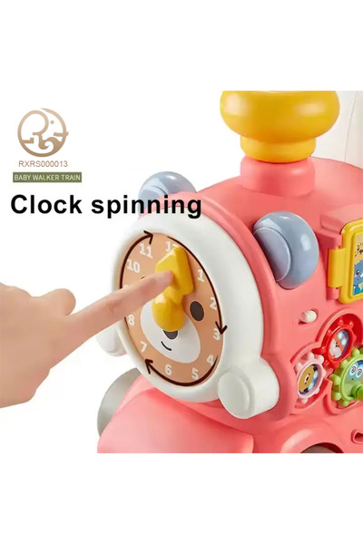 vgt 5-in-1 Baby Walker Sit-to-Stand Learning Walker with Music, Lights & Spray – Push Walker, Stroller