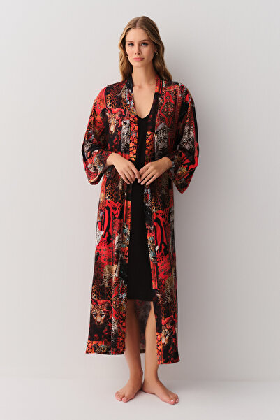 SUWEN Rustic Long Dressing Gown