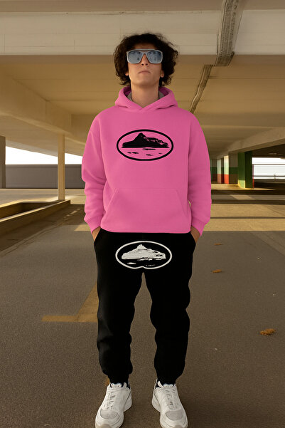 CLASSY.MODA Set de îmbrăcăminte sport – Hanorac cu glugă și pantaloni de jogg...