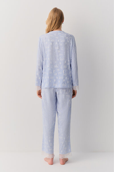 SUWEN Naive Gömlek Yaka Pijama Takımı