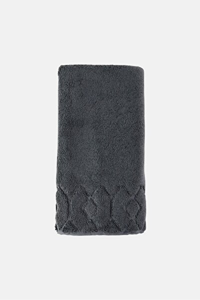 Karl Lagerfeld Textured Cotton Bath Mat, Dark Grey
