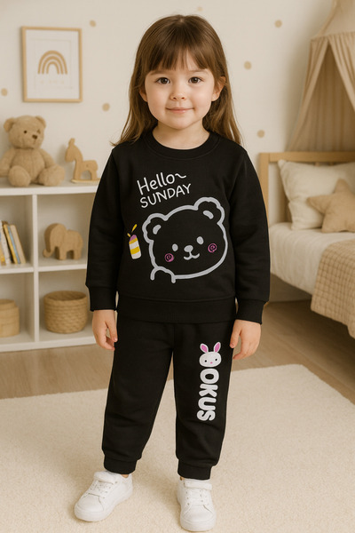 renkli diyar Girls' Seasonal Bottom-Up Top-Set Uniform Kindergarten Preschool Primary School