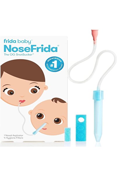 FridaBaby نوزفريدا سنوتسكر - شفاط أنف للأطفال مع فلاتر، خالٍ من مادة BPA، عبوة سفر