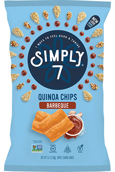 SİMPLY رقائق الكينوا المشوية من سيمبلي 7، 79 غرام × 6 قطع