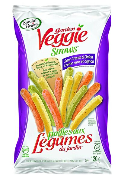 sensible قطع خضار مشكلة من بستاني، كريمة حامضة وبصل، 120 غرام × 6 قطع