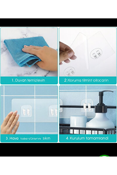 BRE HOME 4’lü Şeffaf Güçlü Yapışkanlı Duvar Askısı – Suya Dayanıklı, İz Bırakmaz, Çok Amaçlı Kanca