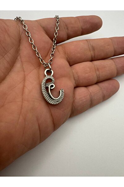 Herşey Nota Vav Figured Necklace – Unisex Design with 60 cm Chain, Zinc Plated