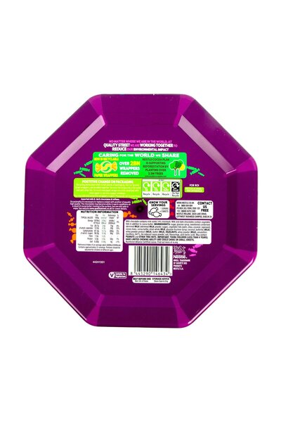 Nestle Quality Street Tub 550 g Assorted Chocolate and Toffee Sweets for Sharing and Gifting Delight