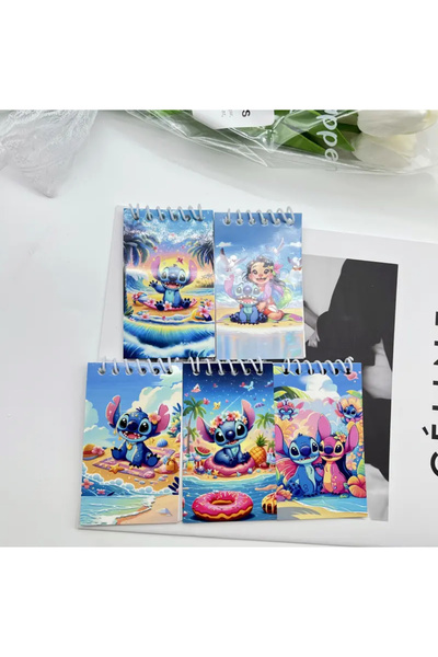 Stitch 5Pcs Disney & Angel Cute Regular Notebook