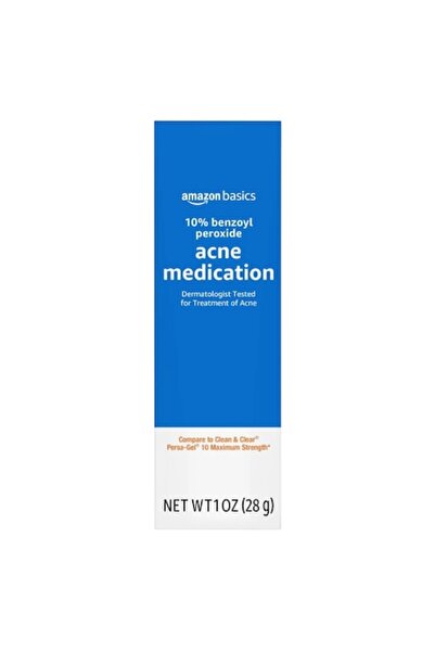 Amazon basics Crema Acne Medication 10% Peroxid De Benzoil, 28gr
