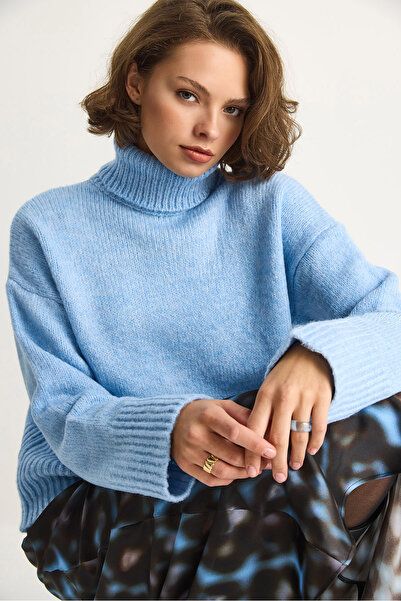 Bianco Lucci Women's Turtleneck Sweater 20251060
