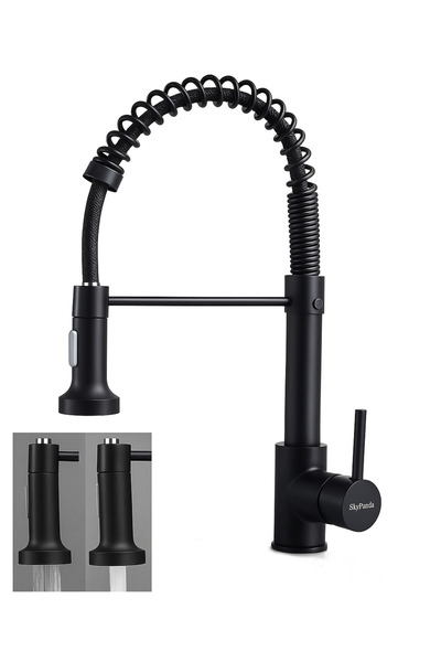 LEIHMANN Robinet cu extensie pentru chiuveta, negru