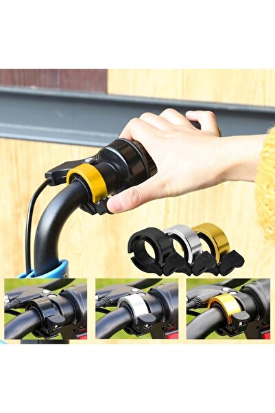 General Store Mini Bicycle Bell, Aluminum, 90dB, 38×15mm, Silver, SA&SO General Store®