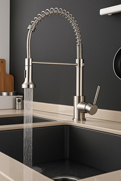 LEIHMANN Robinet cu extensie pentru chiuveta, argintiu