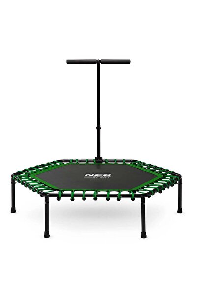 Neo-Sport Fitness trampoline, with adjustable handle, hexagonal shape, stable...