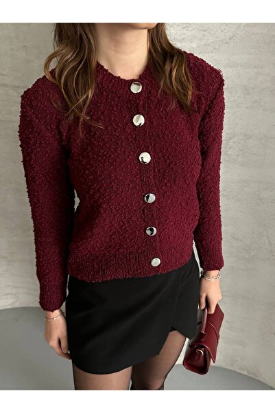 ZF BUTİK Button Detailed Knitted Cardigan