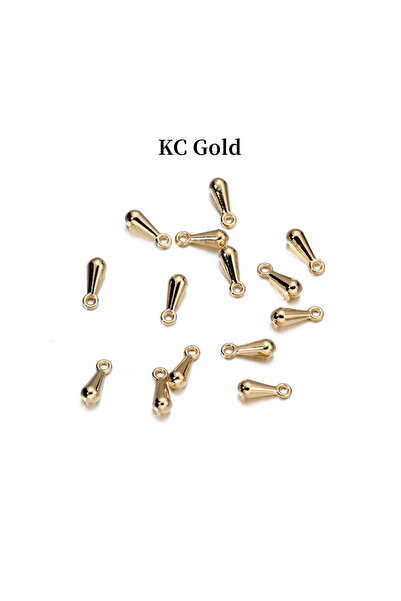 Choice 2 × 7 مم KC Gold 200 قطعة / الكثير 2 * 7 3 * 9 مم الذهب النحاس قطرة الماء نهاية الخرز ل DIY تمديد سلسلة Penda
