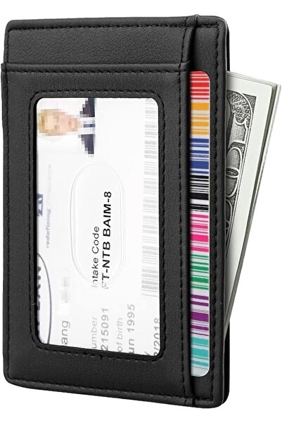 General Store Men's Wallet, SA&SO General Store® PU Leather, Slim, Black, 11.8 x 8.5 cm