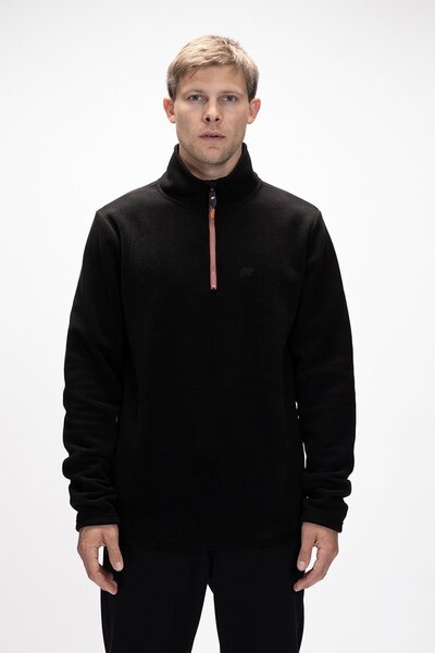 Bad Bear Sky Black Half Zipper Men's Fleece