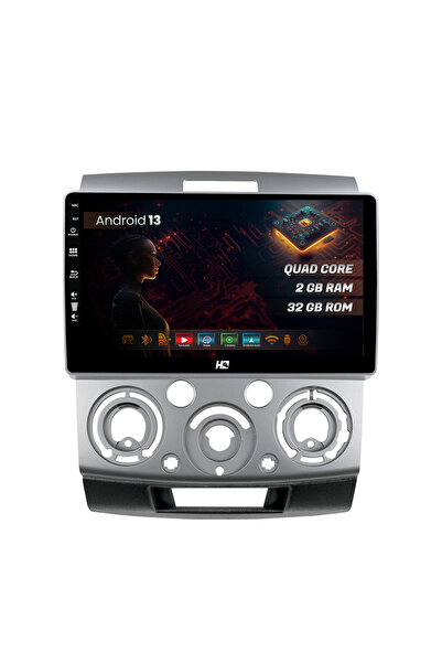 HUB64 Navigatie Ford Ranger/Mazda BT50 (2007-2012), 2GB RAM, Android 13, GPS,...