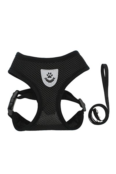 General Store Harness and Leash Set, SA&SO General Store® for Dogs and Cats, M, Black