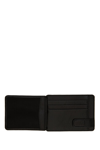 U.S. Polo Assn. Men's Black Card Holder 50314782-Vr046