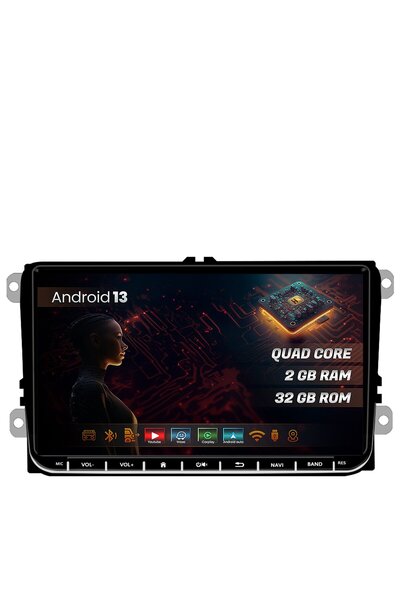 HUB64 Navigatie VW, Skoda, Seat, 2GB RAM, Android 13, GPS, Wi-FI, Carplay, An...