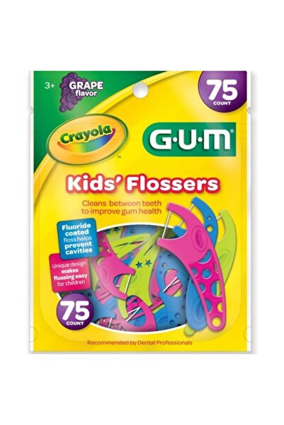 Plackers Set Ata Dentara pentru Copii, Gum, Crayola Twistables, Tip Scobitoar...