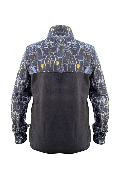 Bad Bear Men's black zip-up fleece jacket