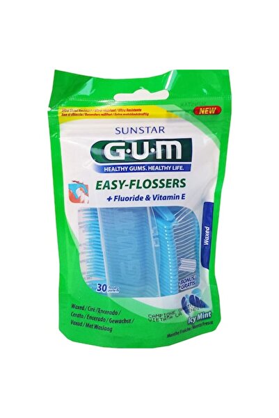 GUM Σετ Ata Dentara, GUM, Easy Flossers, Tip Scobitoare, Cerata cu Alunecare ...