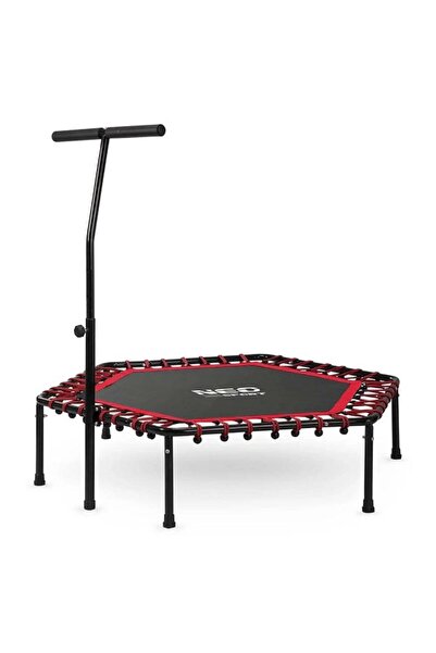 Neo-Sport Fitness trampoline, with adjustable handle, hexagonal shape, stable structure, 6 legs, 127 cm, ...